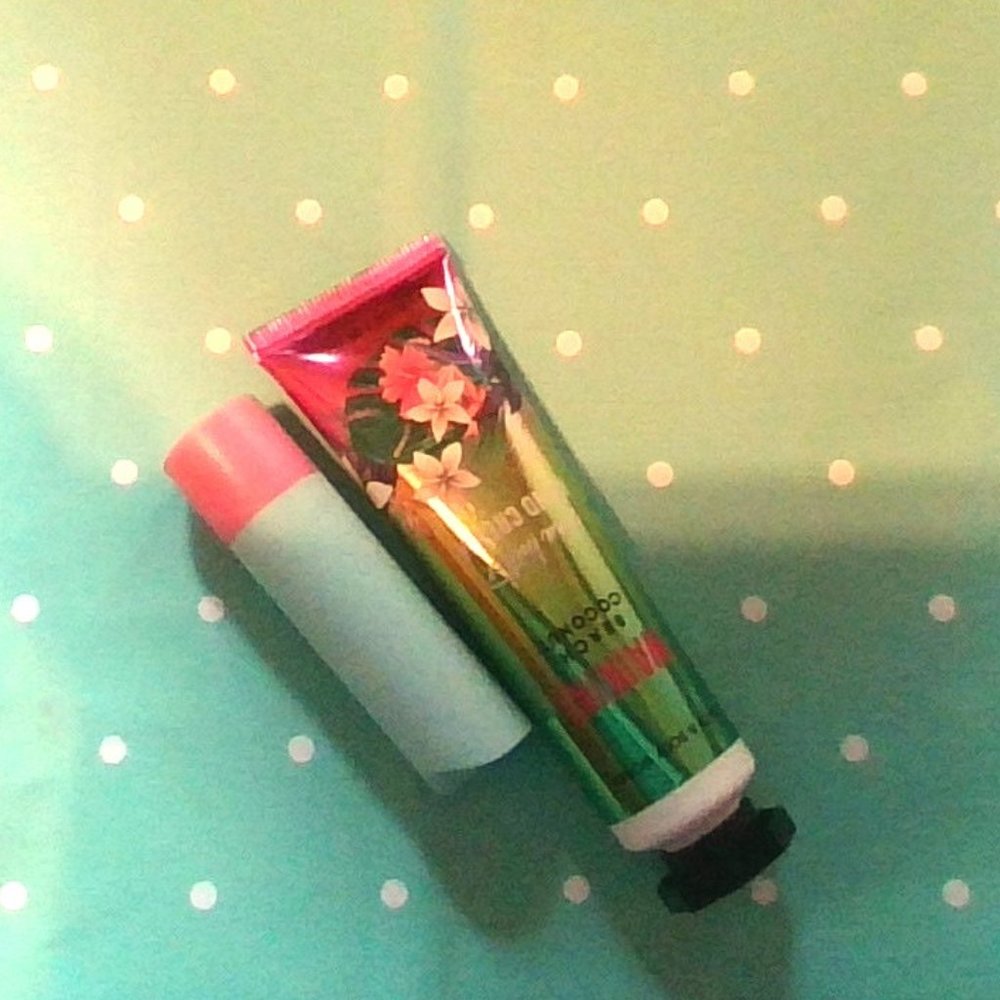 hand cream & lip stick
